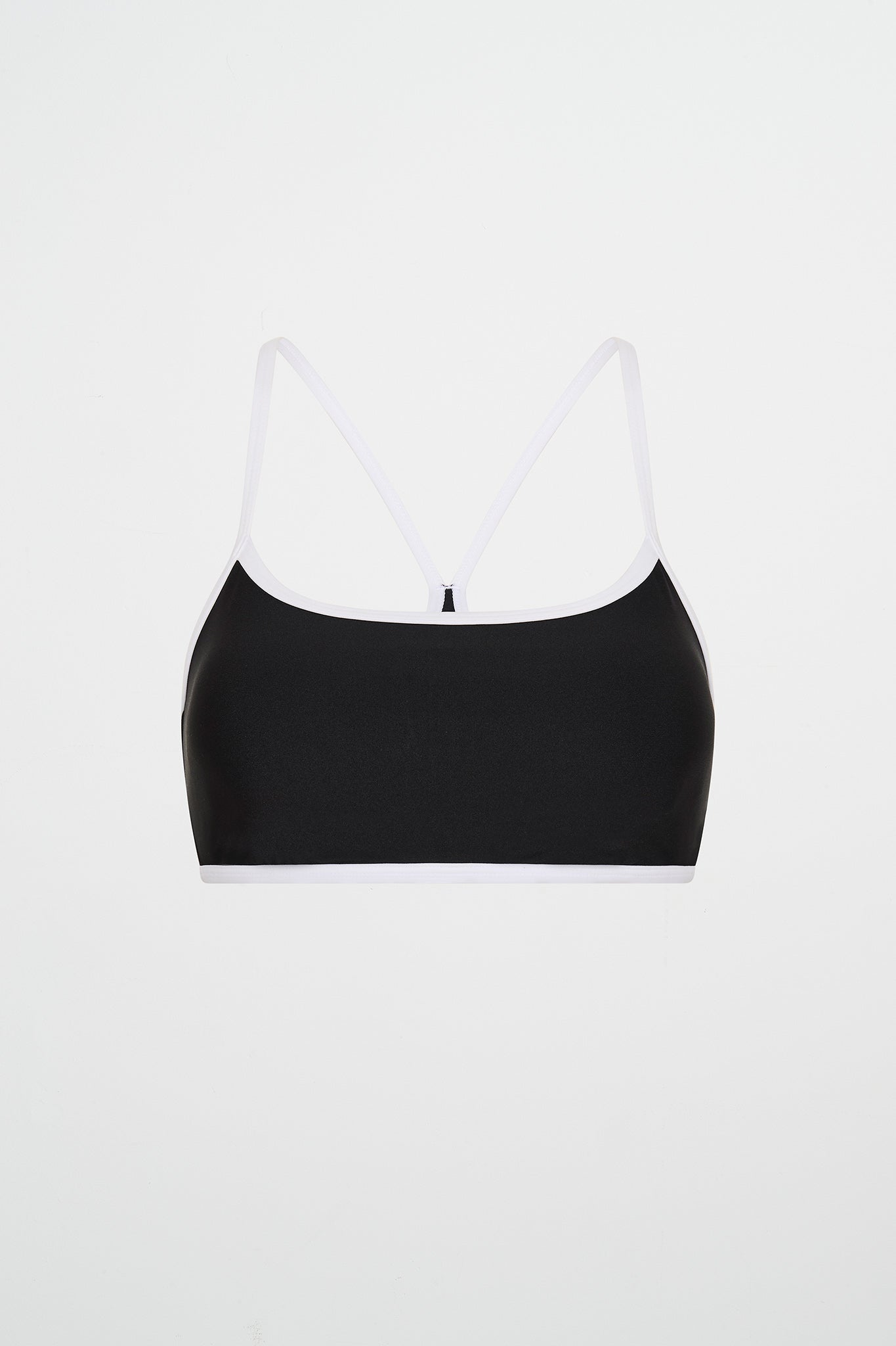 In The Style Racer Back Contrast Binding Sports Bra