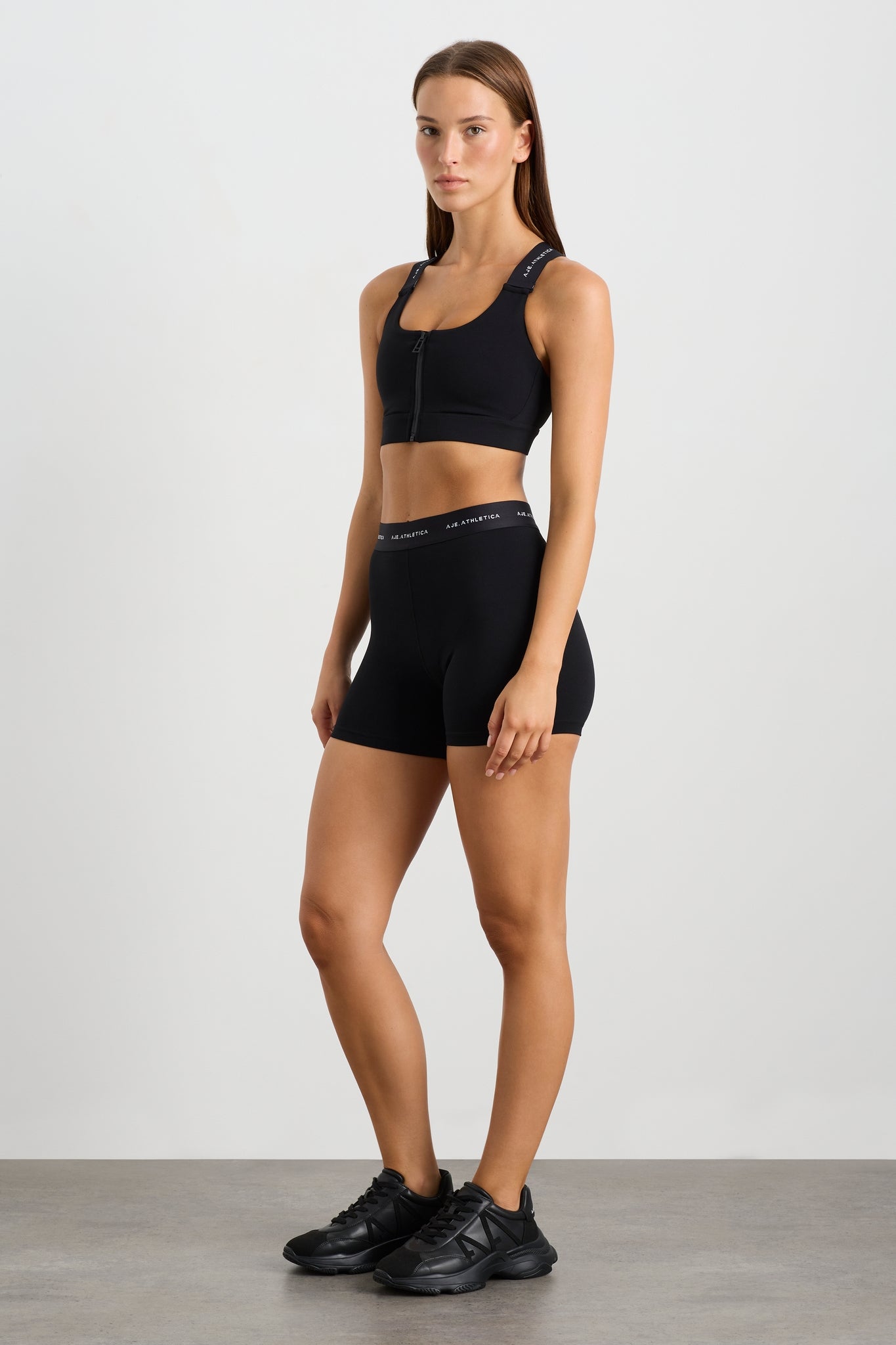 Quilted Crossback Bra 330 Black  Womens Aje Athletica Sports Bras