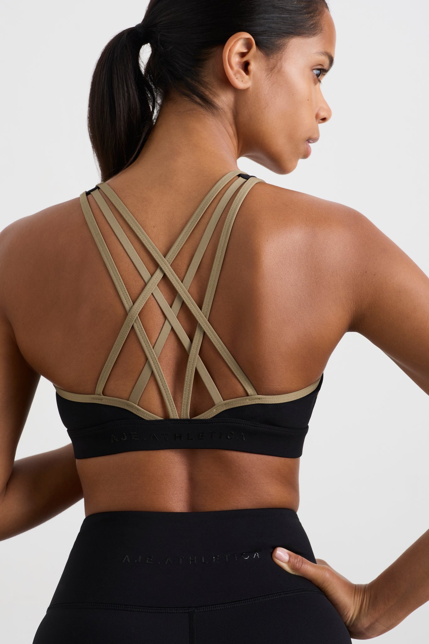 Strappy Lattice Back Workout Tank Top with Built In Sports Bra
