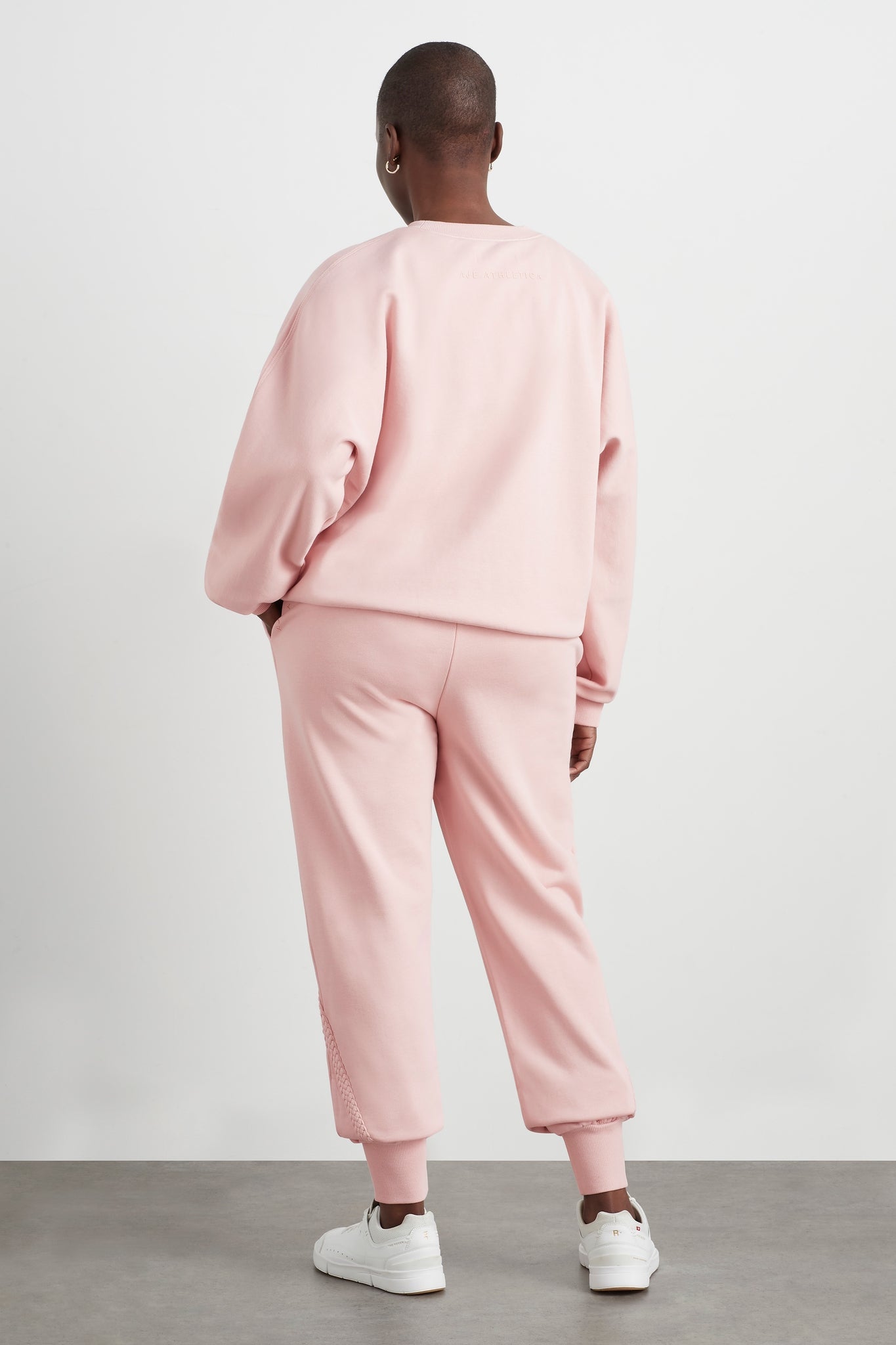 Braided Crew Jumper 401 | Blush | AJE ATHLETICA – AJE ATHLETICA ROW